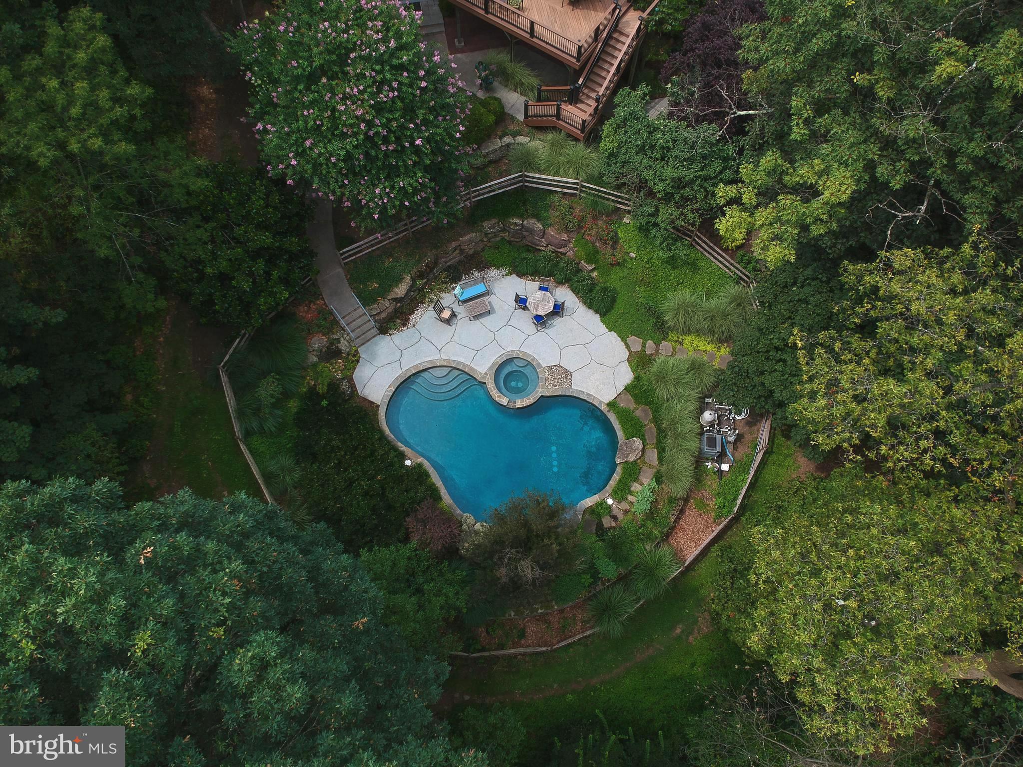 5686 Ridgeview Drive Doylestown, PA 18902 - Photo 47 of 53 Aerial of Pool and Patio Area
