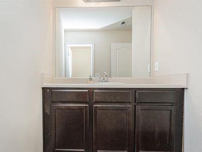 145 Townview Drive Woodstock, GA 30189 - Photo 16 of 21 a bathroom with a sink and a mirror