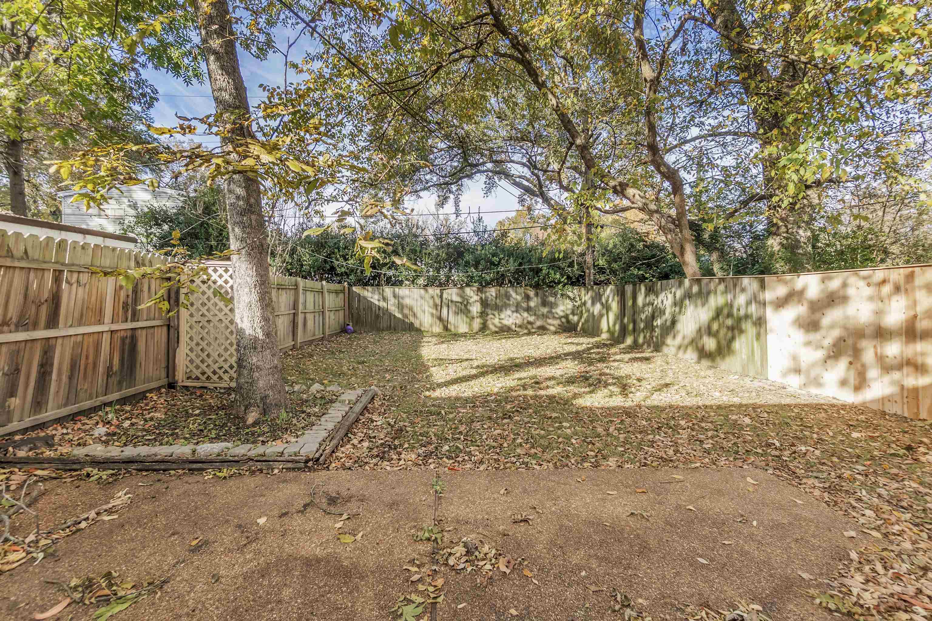 3844 Wilshire Road Memphis, TN 38111 - Photo 6 of 18 a view of yard covered with snow in back