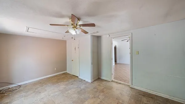 a view of an empty room