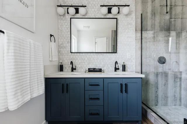 a view of a roof deck with table and chairs barbeque with wooden floor