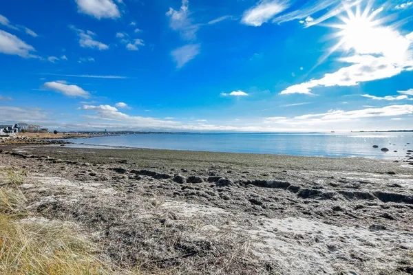 a view of an ocean beach