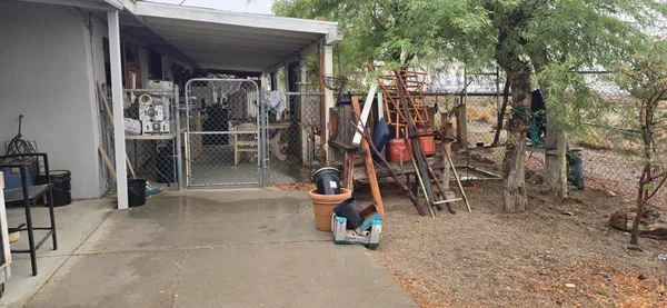 a view of a road with an ocean view