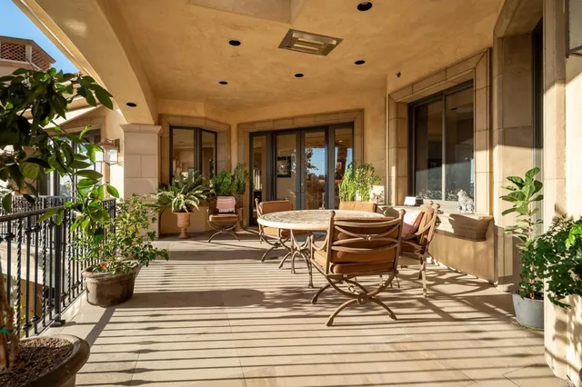 a view of a house with a patio