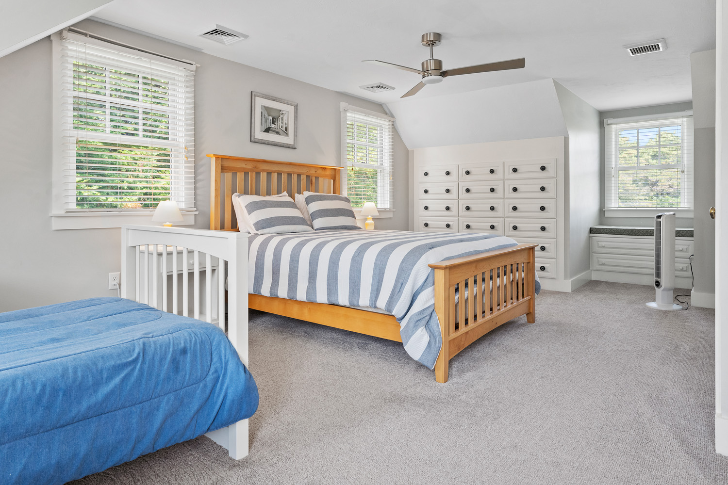 5 Katama Drive Edgartown, MA 02539 - Photo 20 of 28 a bedroom with a bed next to a window and a dresser