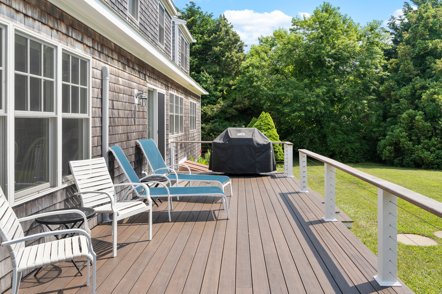 5 Katama Drive Edgartown, MA 02539 - Photo 27 of 28 a view of balcony with wooden floor and seating space