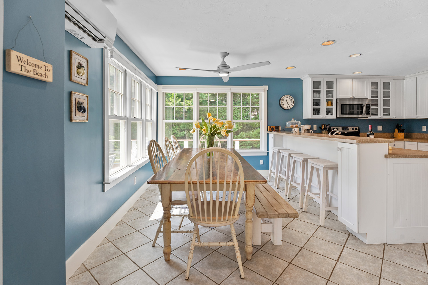 5 Katama Drive Edgartown, MA 02539 - Photo 7 of 28 a view of a dining room with furniture window and outside view