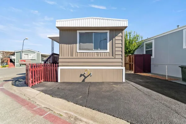 a view of a house with a outdoor space