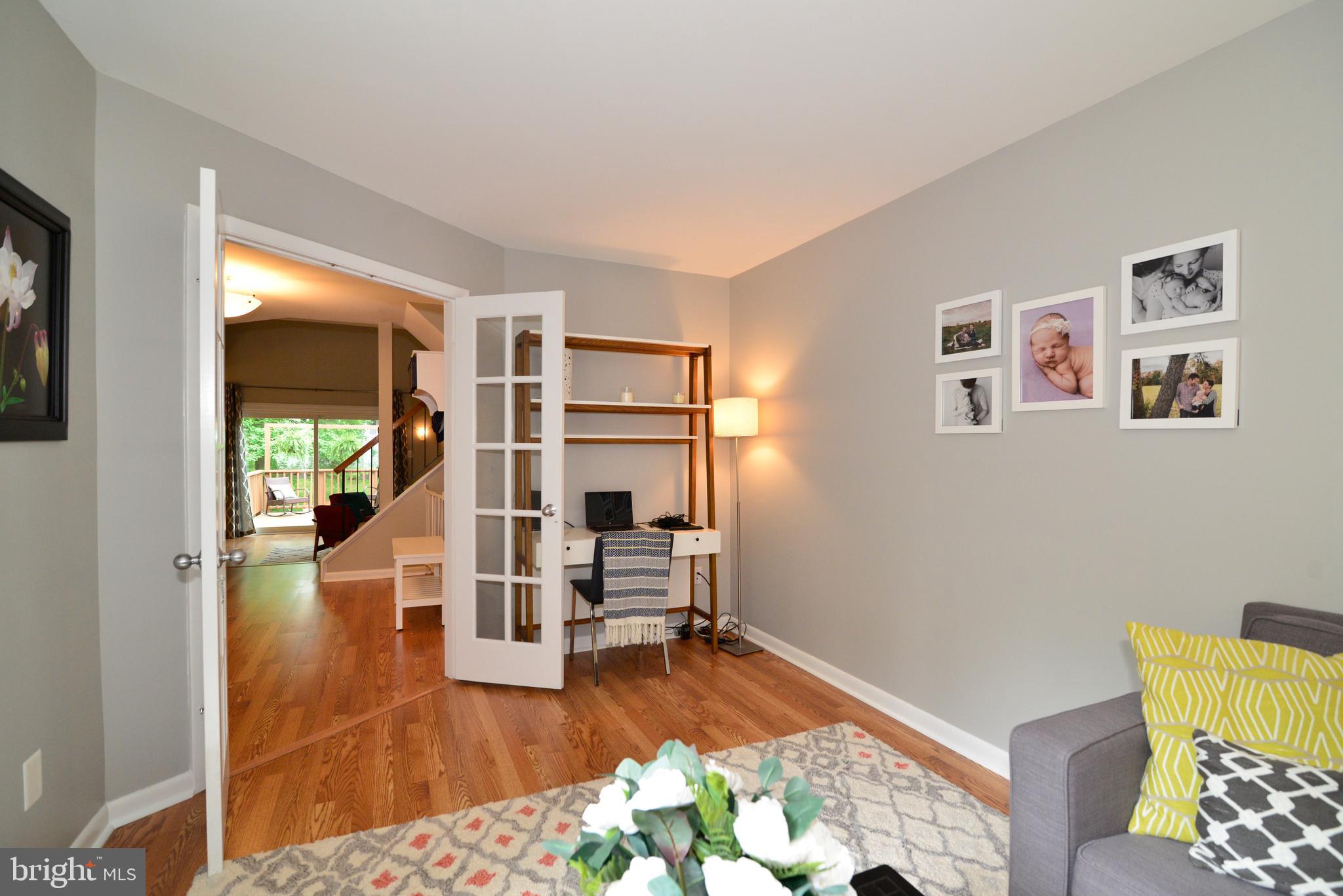 11609 Chapel Cross Way Reston, VA 20194 - Photo 13 of 32 Main Level Den with French Doors to Foyer and Bath