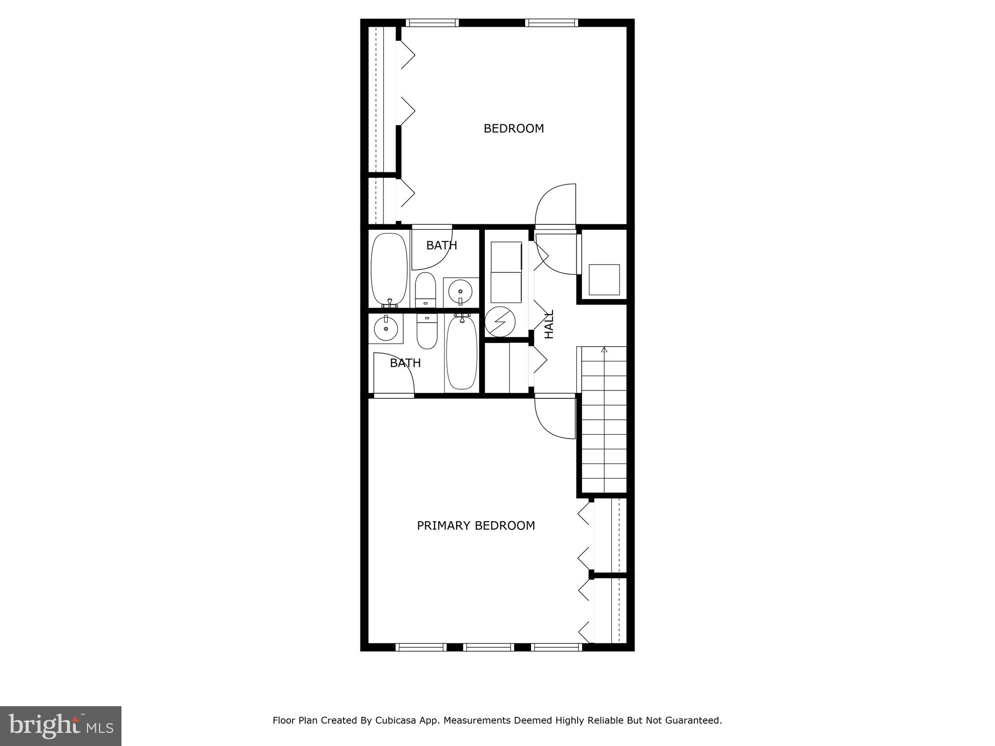 414 3rd Street Southeast Washington, DC 20003 - Photo 48 of 48 Second upper level floor plan