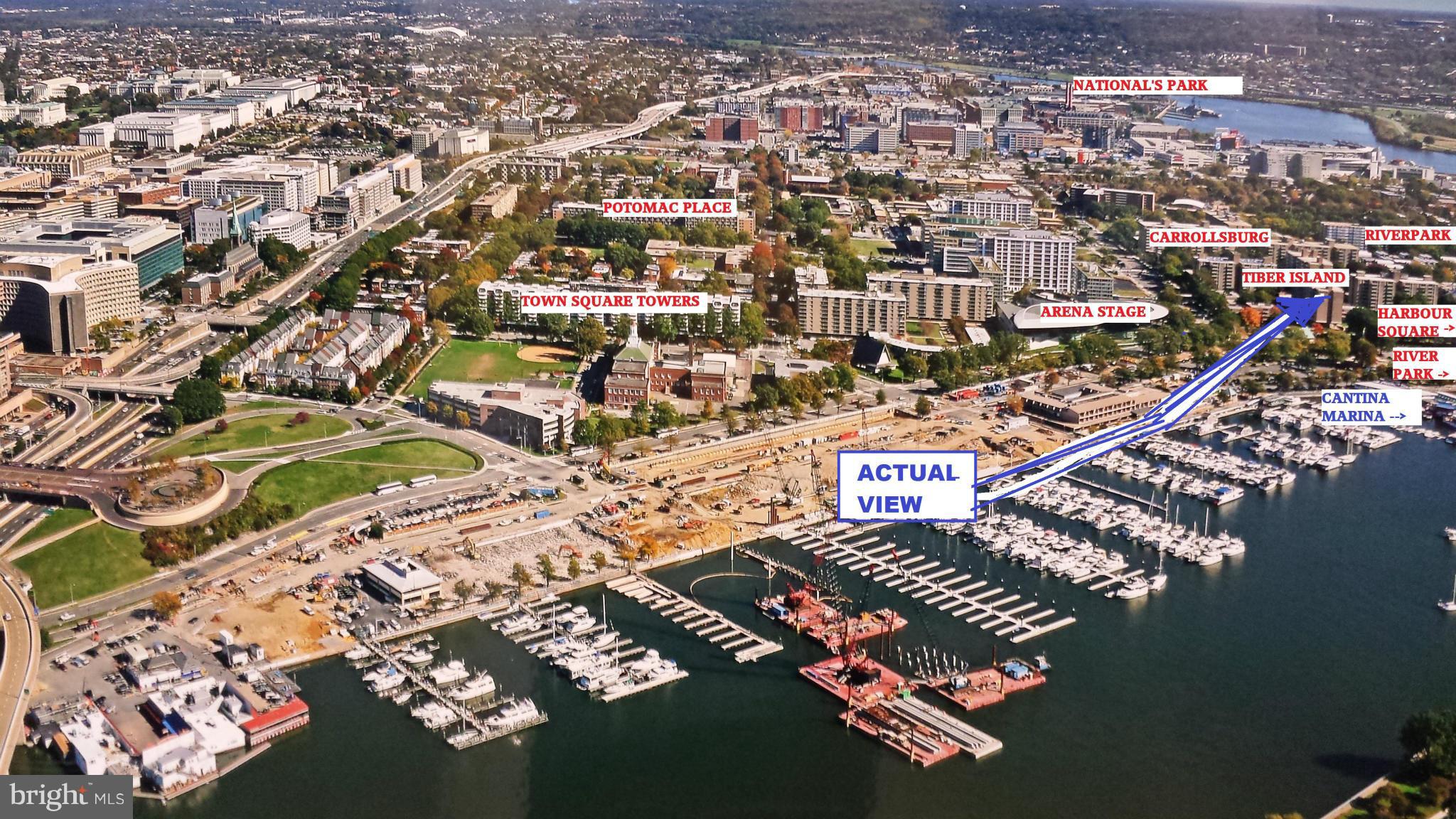 490 M Street Southwest, Unit W609 Washington, DC 20024 - Photo 18 of 19 an aerial view of a city