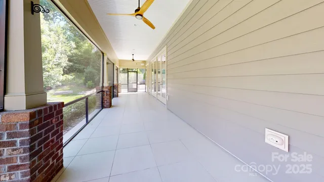 a view of a lake with houses