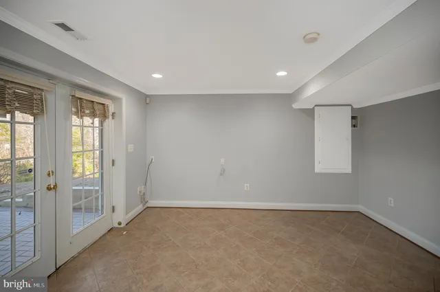 a view of a yard with an outdoor space