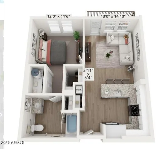 $1,723 | 2050 West Pecos Road, Unit A3, Chandler, AZ 85224