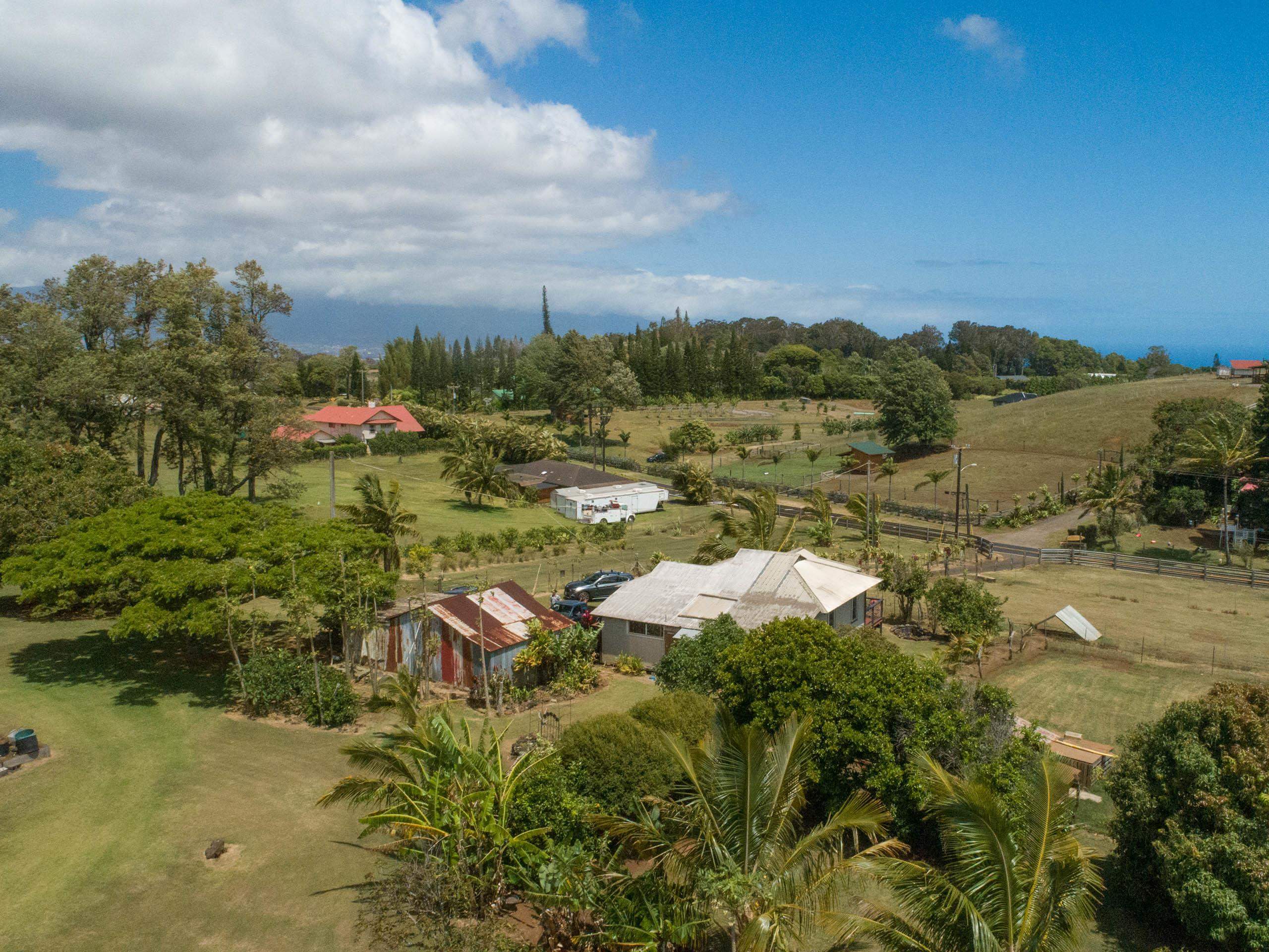 2594 Puuomalei Road Haiku, HI 96708 - Photo 28 of 30 a aerial view of residential houses with outdoor space and trees