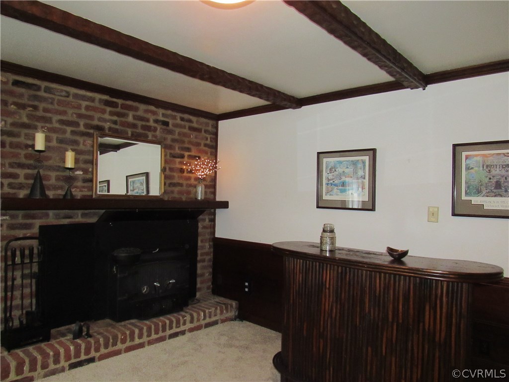 13449 Ashland Road Ashland, VA 23005 - Photo 25 of 50 Brick fireplace with insert