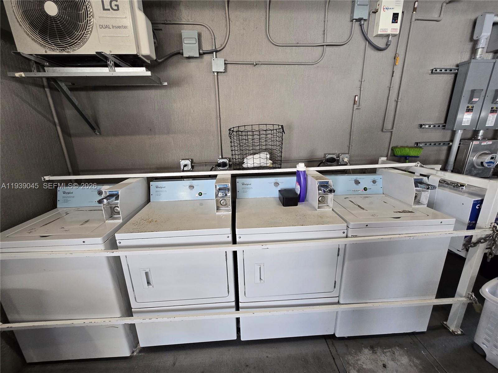 5185 West Flagler Street, Unit 204 Miami, FL 33134 - Photo 20 of 20 a utility room with dryer and washer