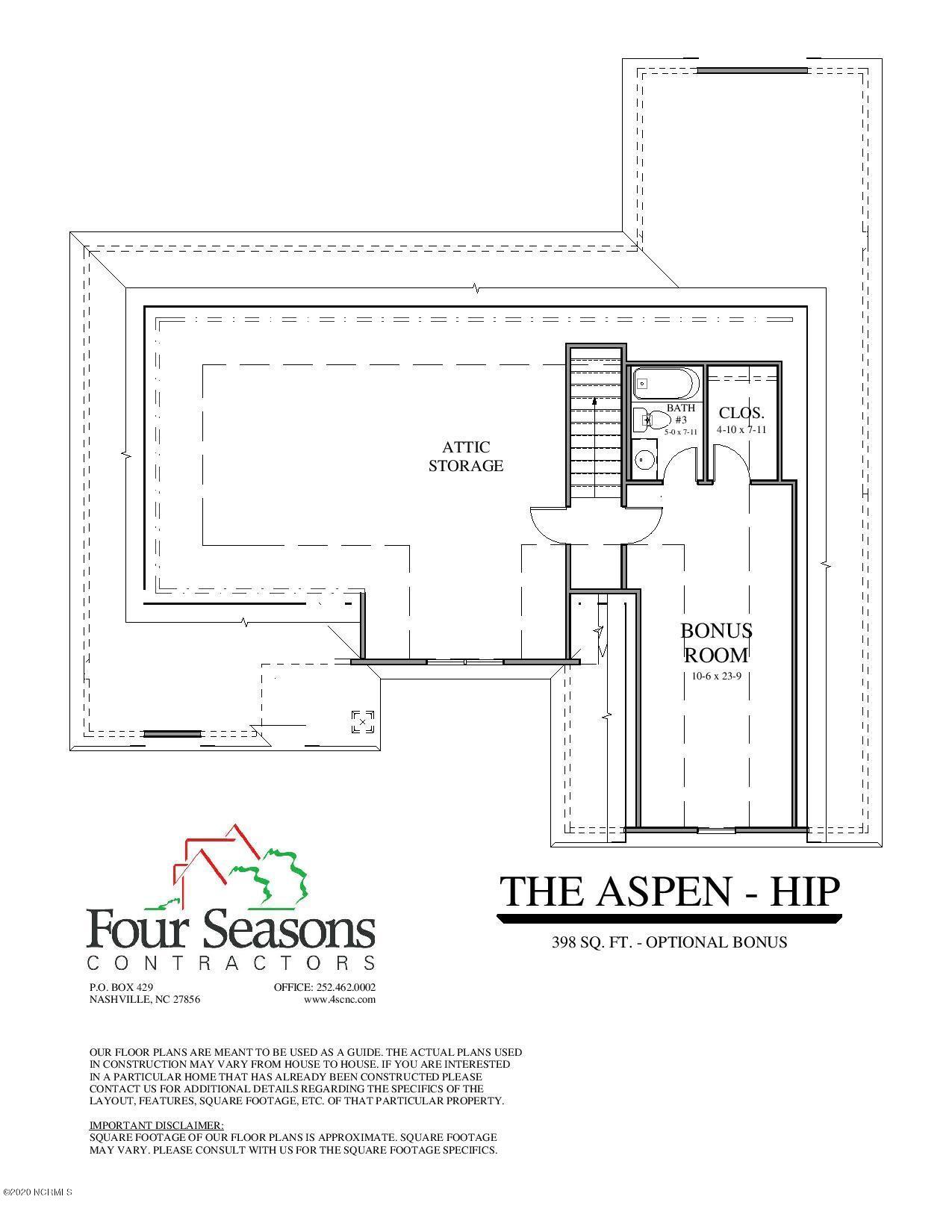 3394 Red Oak Road Nashville, NC 27856 - Photo 3 of 3 The Aspen Hip Marketing Second Floor Fin