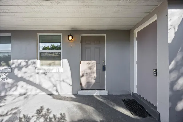 a view of front door