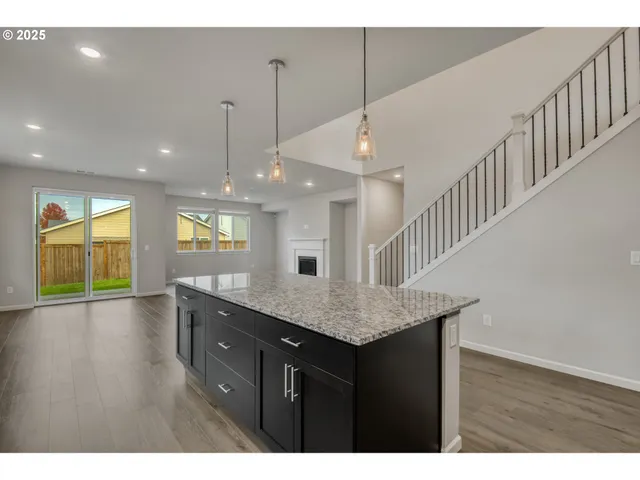 a kitchen with a counter space and a sink
