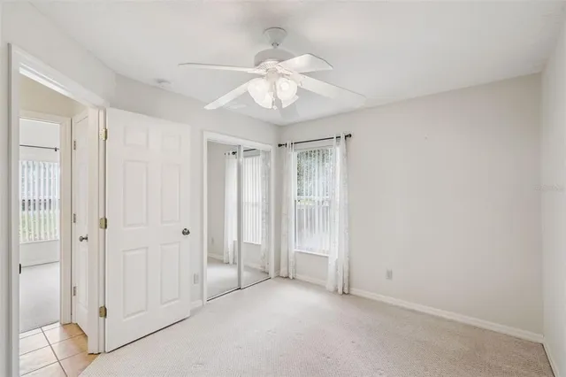 a view of backyard with green space