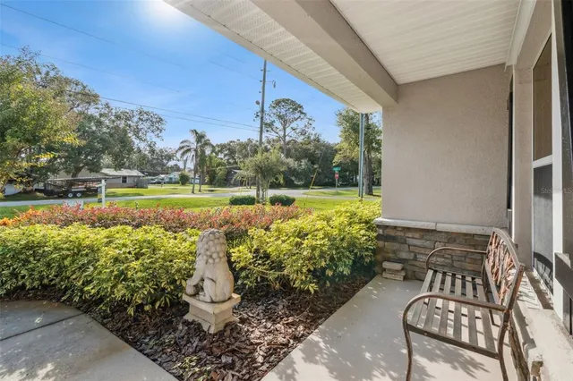 a view of a livingroom with wooden floor