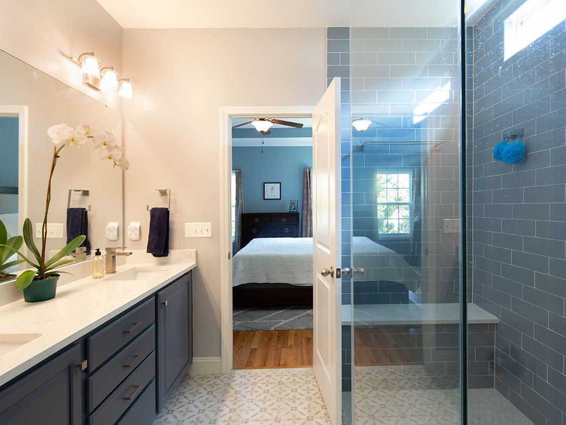 4 Hidden Ridge Court Durham, NC 27707 - Photo 17 of 27 Not knowing that they would soon be moving, the owners spent almost $30,000 completely renovating the master bathroom. Stunning. Master bathroom