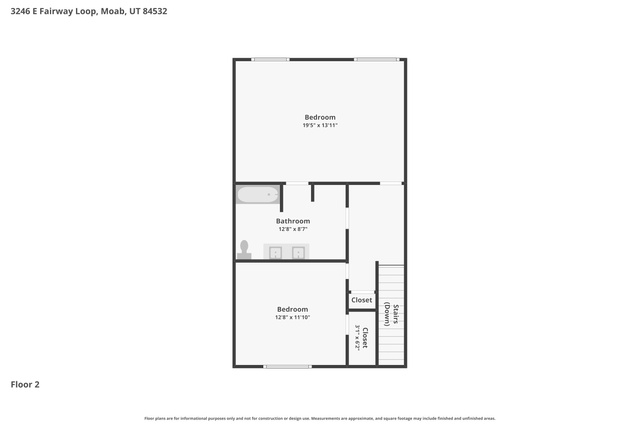 3246 Fairway Loop Moab, UT 84532 - Photo 30 of 30 View of home floor plan