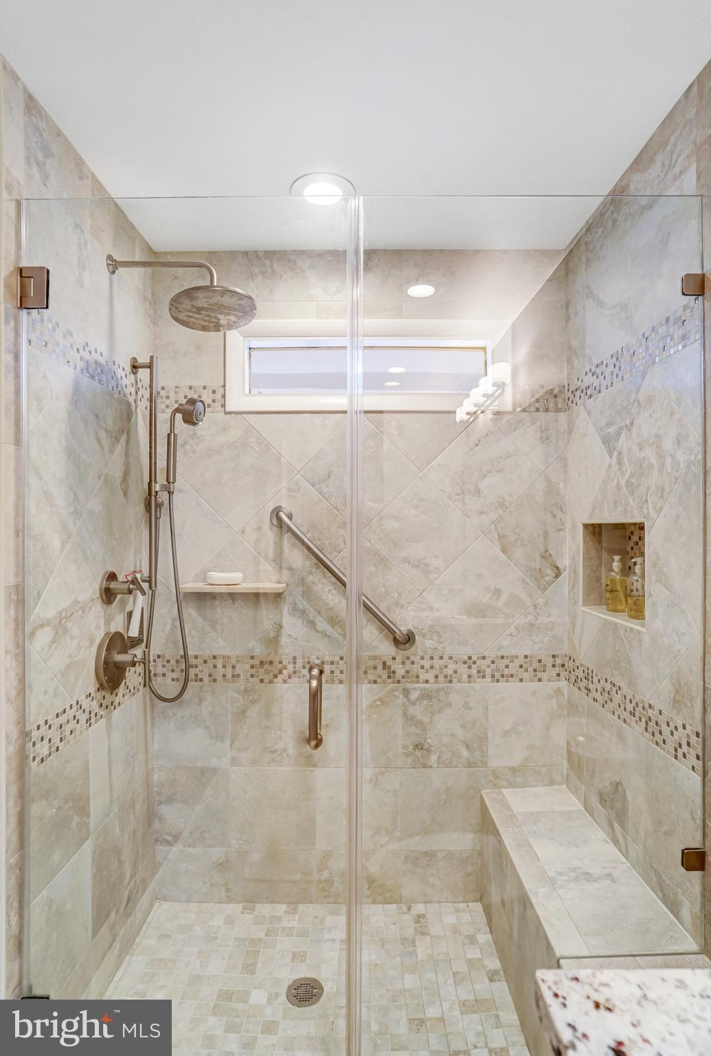 10906 Miller Road Oakton, VA 22124 - Photo 45 of 68 Large glass walk in shower.