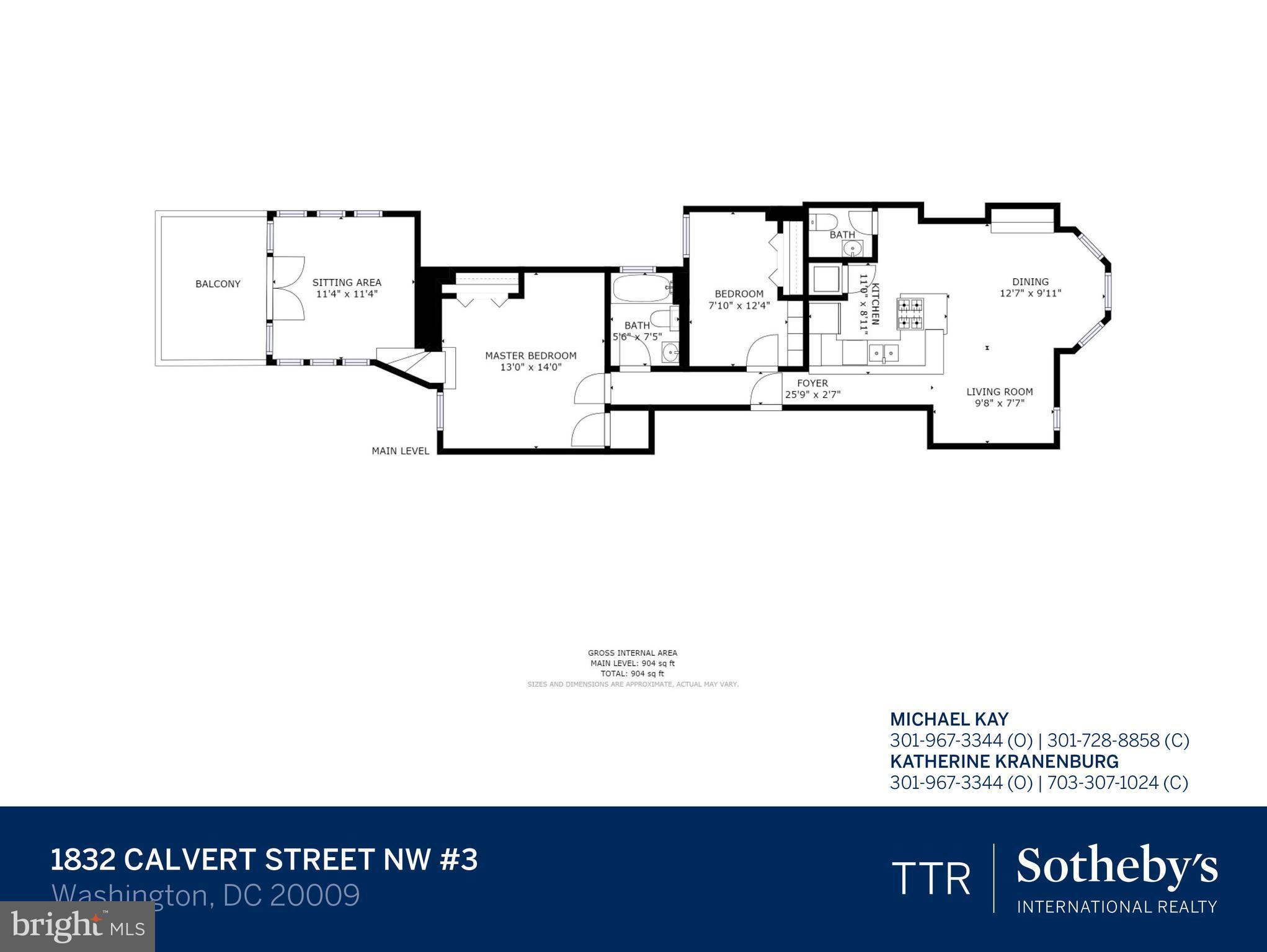 1832 Calvert Street Northwest, Unit 3 Washington, DC 20009 - Photo 29 of 29 Floorplan
