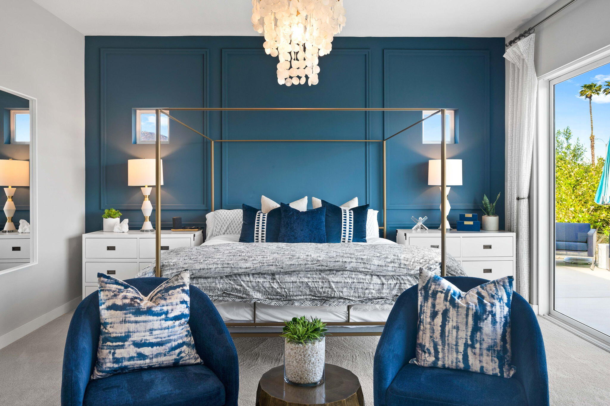 2 Iridium Way Rancho Mirage, CA 92270 - Photo 16 of 55 a living room with furniture and a chandelier