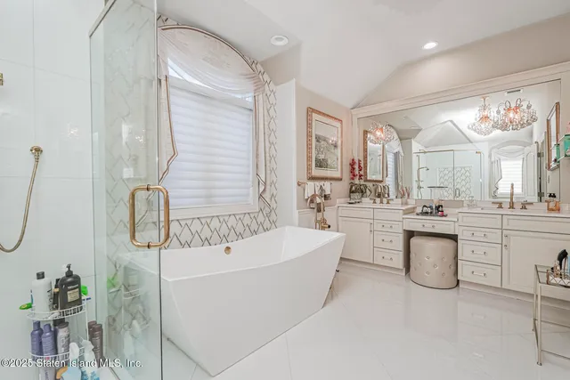 a view of a garage with storage