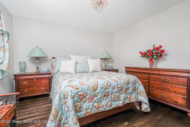 a view of an outside dining space with furniture