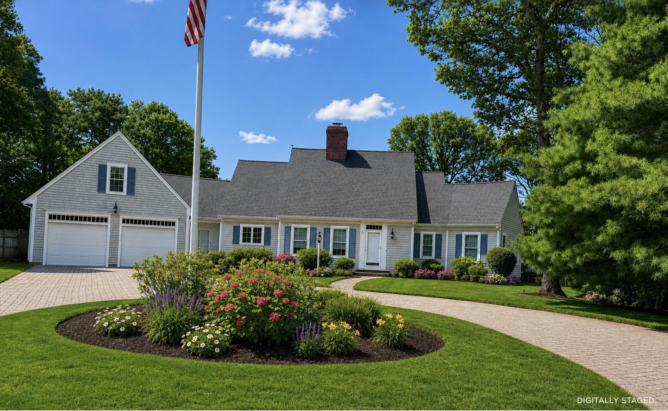 9 Bakers Pond Road South Dennis, MA 02660 - Photo 2 of 57 a front view of a house with a yard
