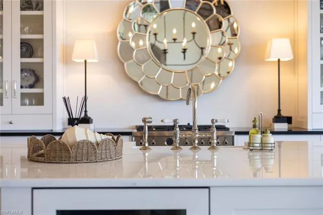 a room with lots of chandelier