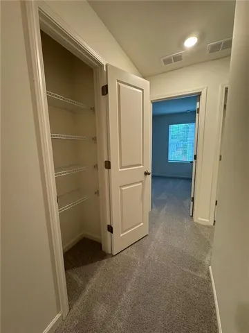 a view of closet area