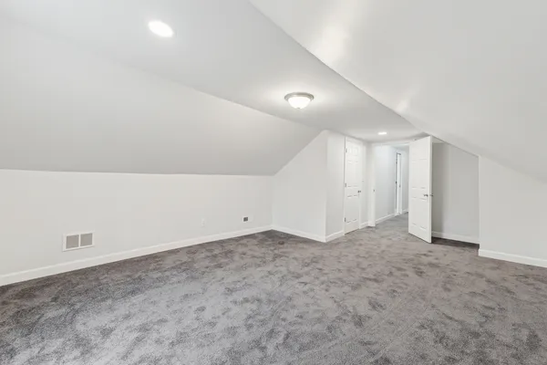 an empty room with an entryway