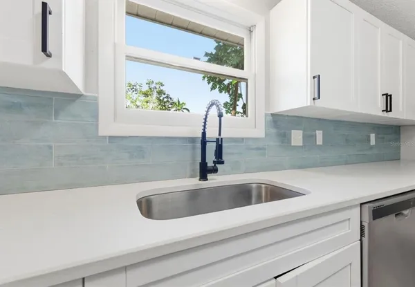 a close view of sink and tap