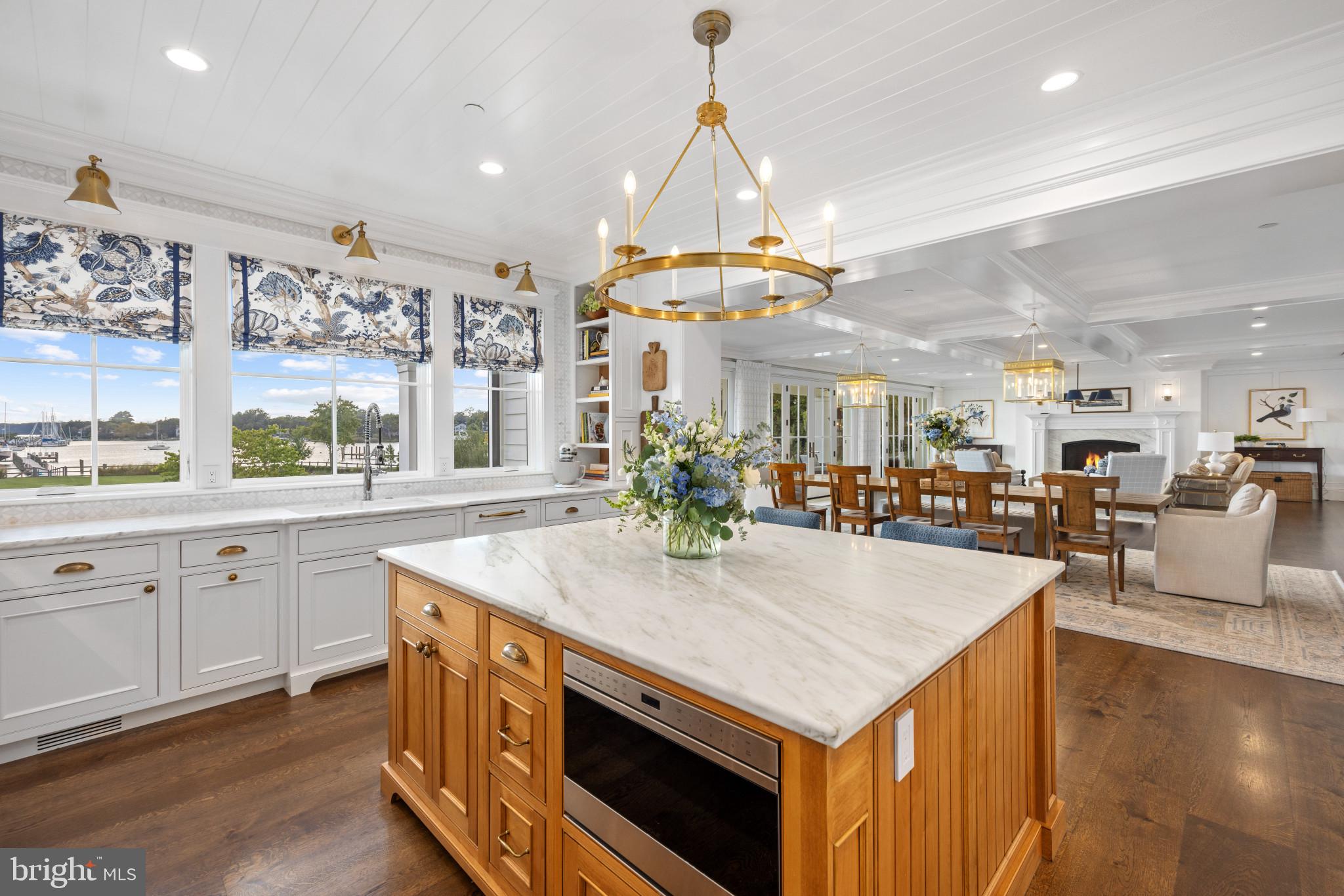3200 Arundel On The Bay Road Annapolis, MD 21403 - Photo 43 of 110 Coffered ceiling & white oak wide plank wood floor