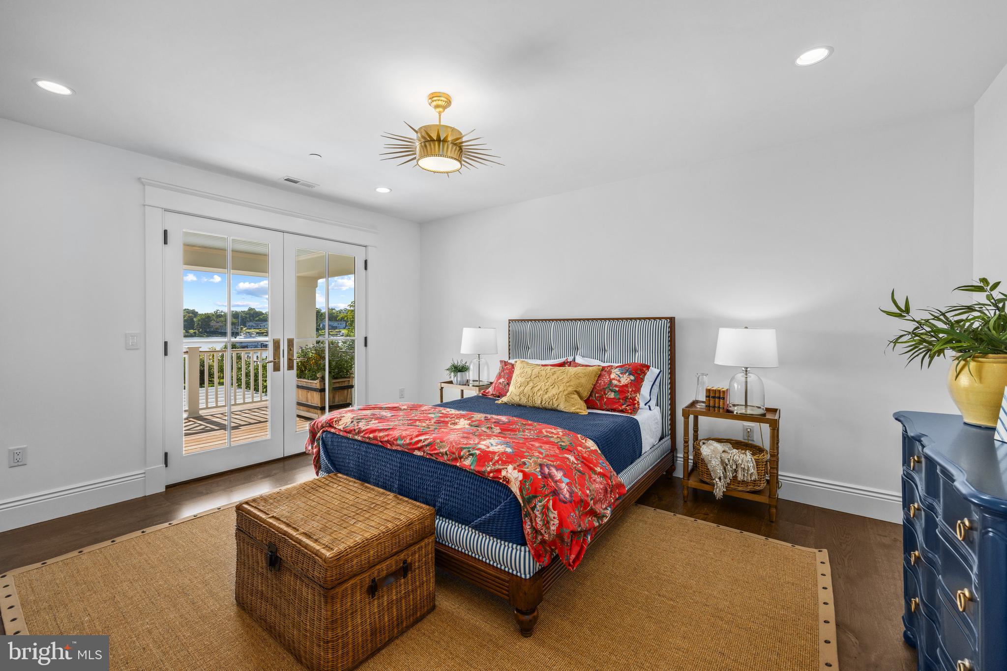 3200 Arundel On The Bay Road Annapolis, MD 21403 - Photo 73 of 110 Bedroom 2 w/walk-in closet & French doors to deck
