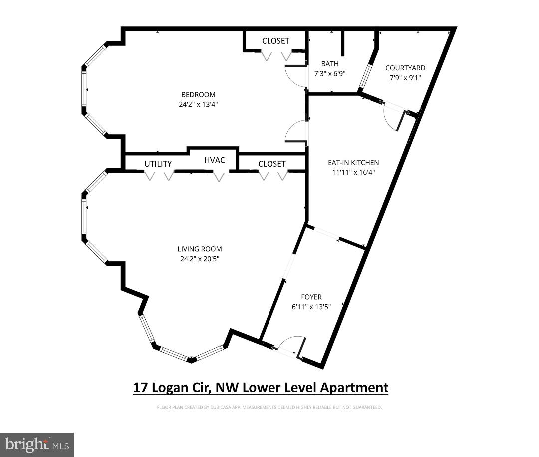 17 Logan Circle Northwest Washington, DC 20005 - Photo 56 of 56 Lower Level Floor Plan