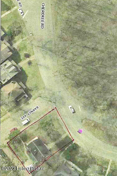 1528 Cherokee Road Louisville, KY 40205 - Photo 55 of 55 Home location outlined in Red looking into Cherokee Park