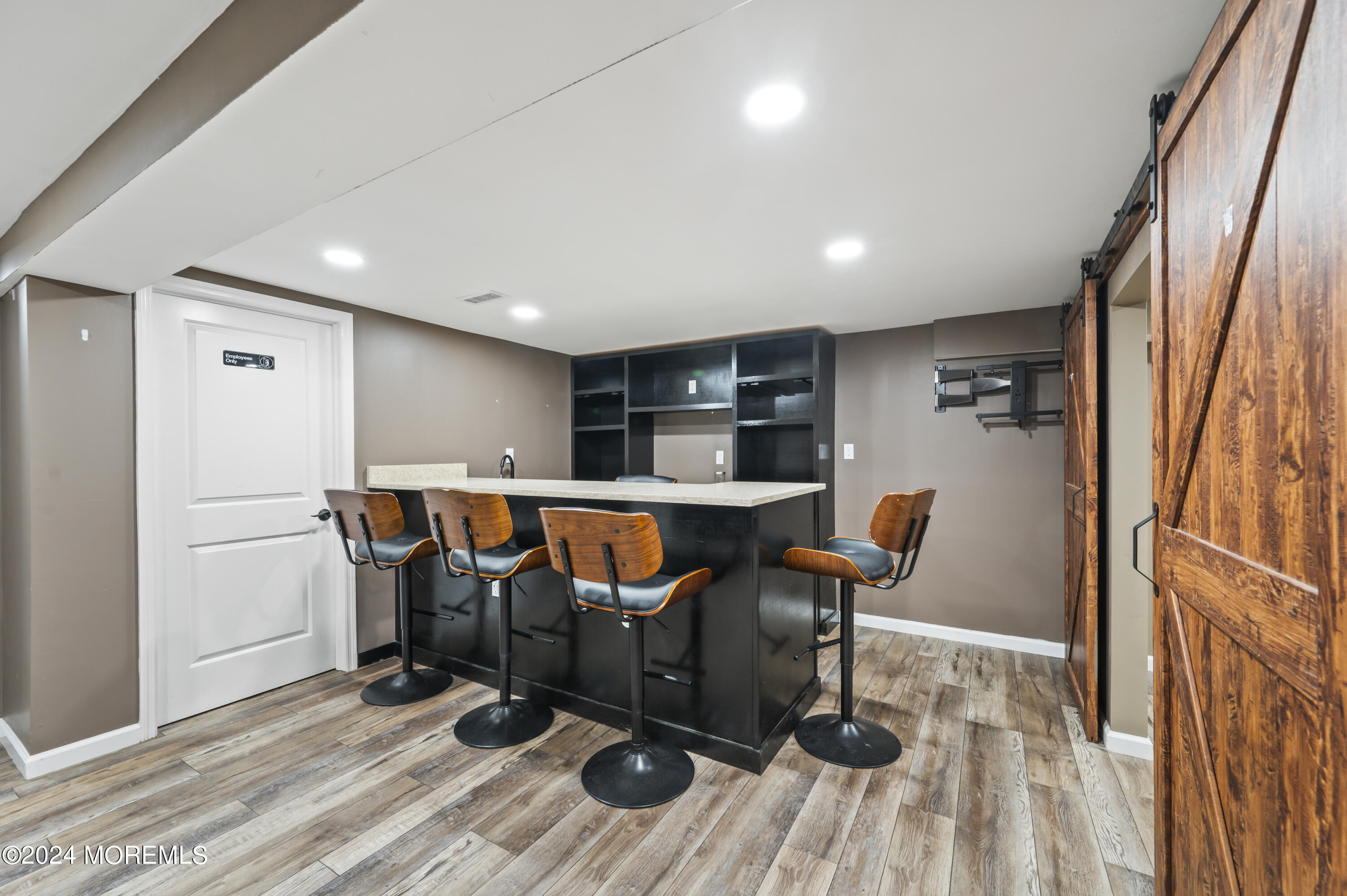 201 Hollowbrook Drive Ewing, NJ 08638 - Photo 28 of 44 a view of workspace with furniture and wooden floor