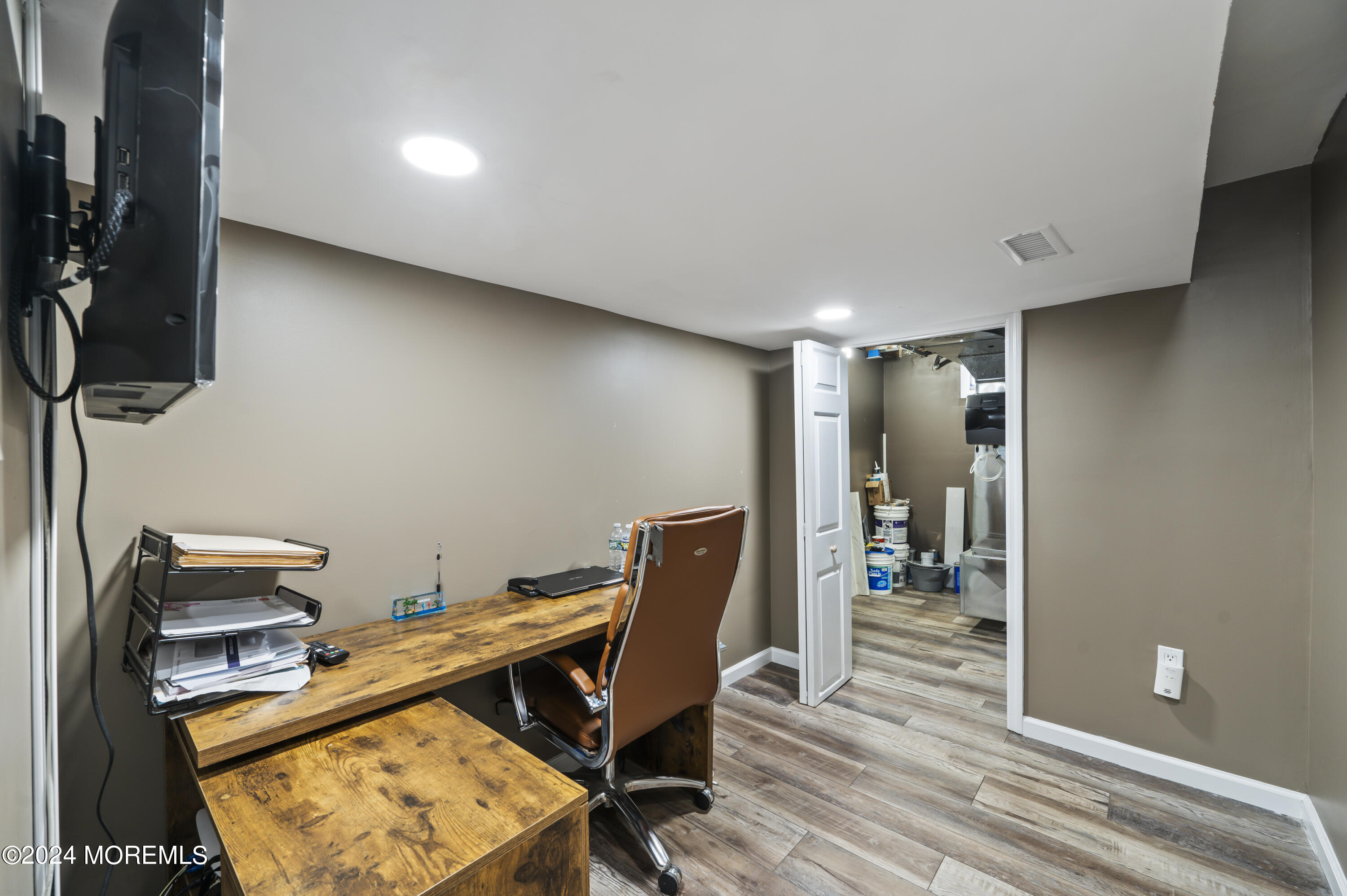201 Hollowbrook Drive Ewing, NJ 08638 - Photo 30 of 44 a view of workspace with wooden floor windows
