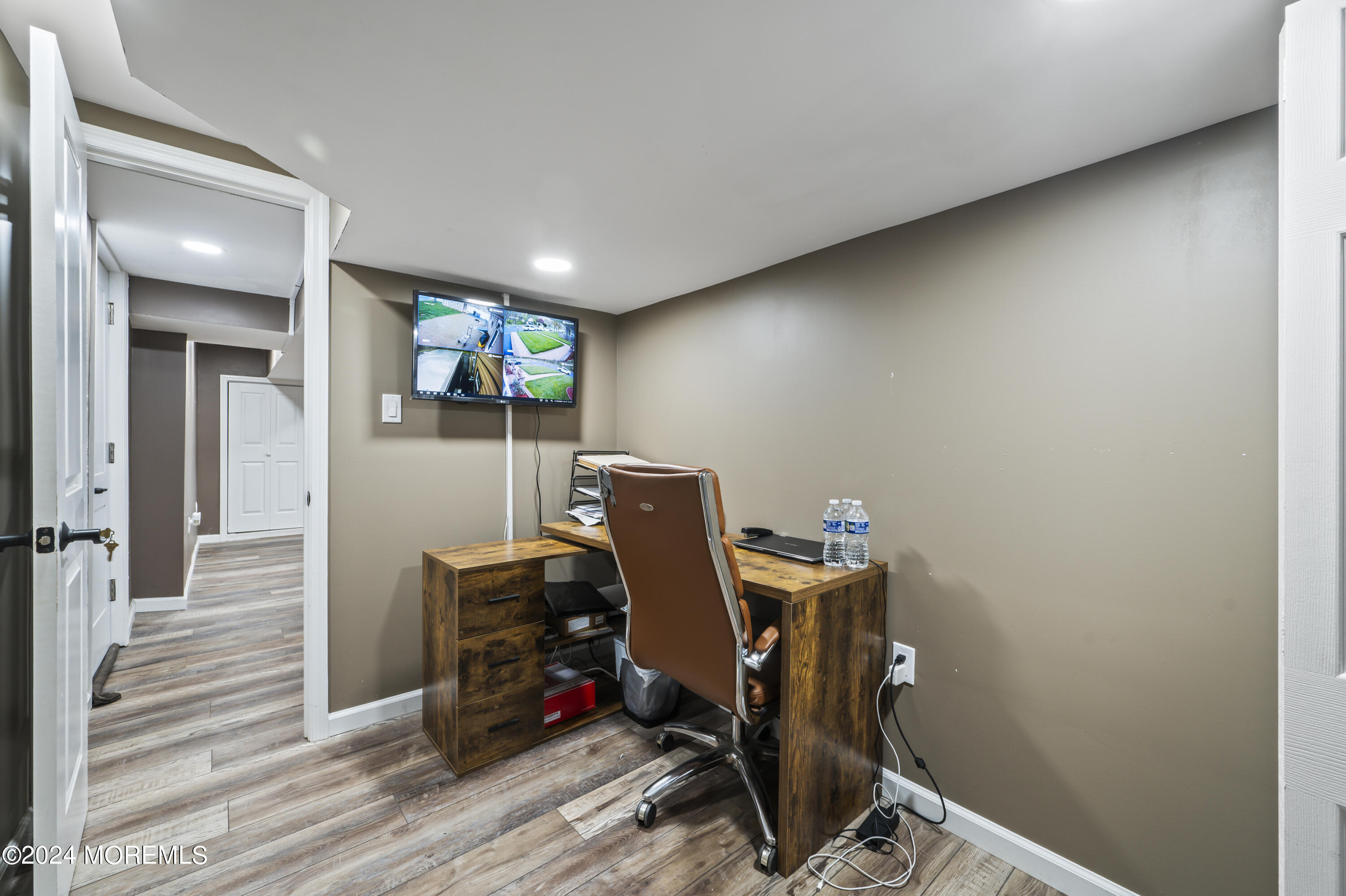 201 Hollowbrook Drive Ewing, NJ 08638 - Photo 31 of 44 a view of workspace with wooden floor windows