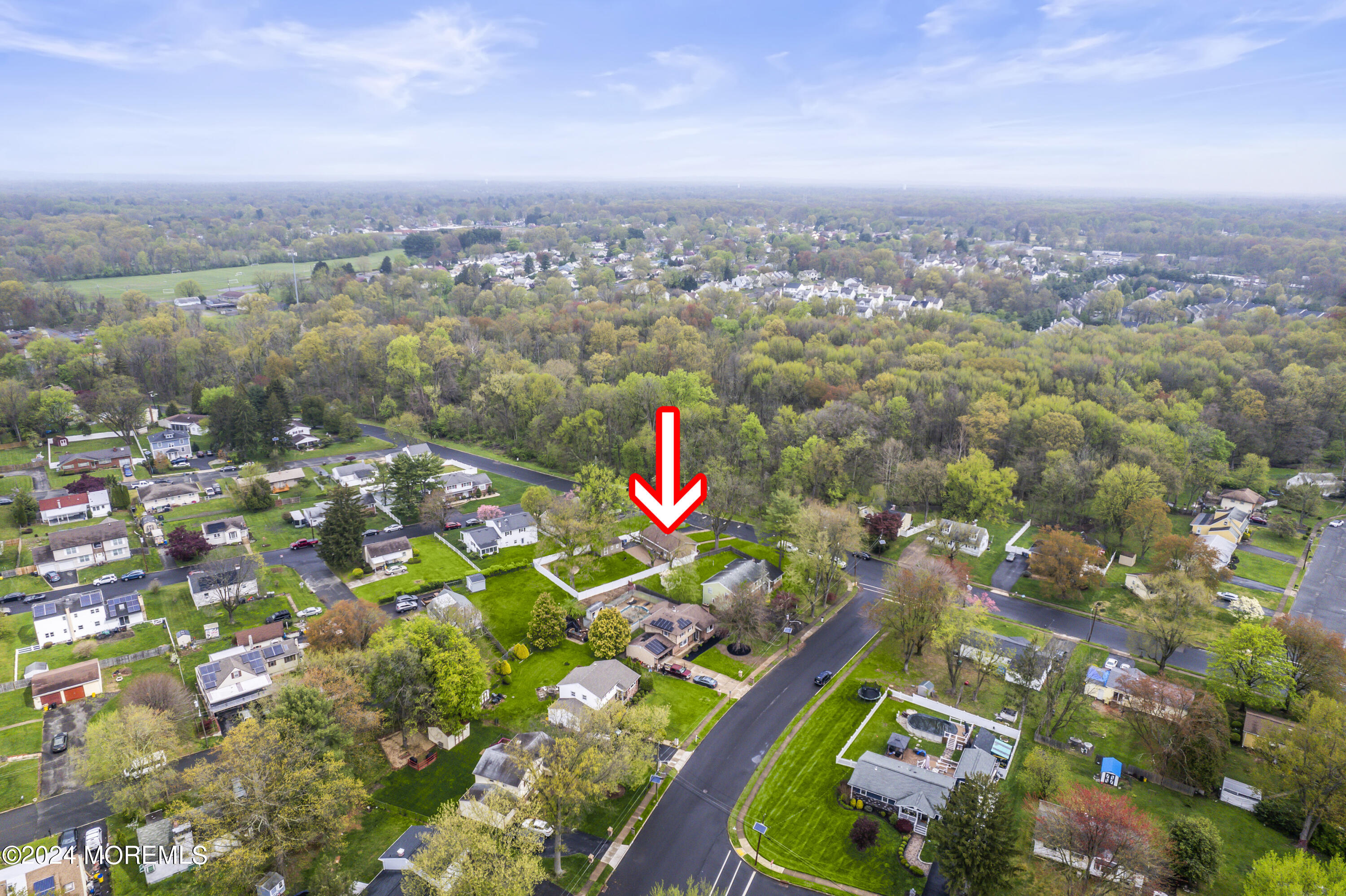 201 Hollowbrook Drive Ewing, NJ 08638 - Photo 40 of 44 an aerial view of multiple house