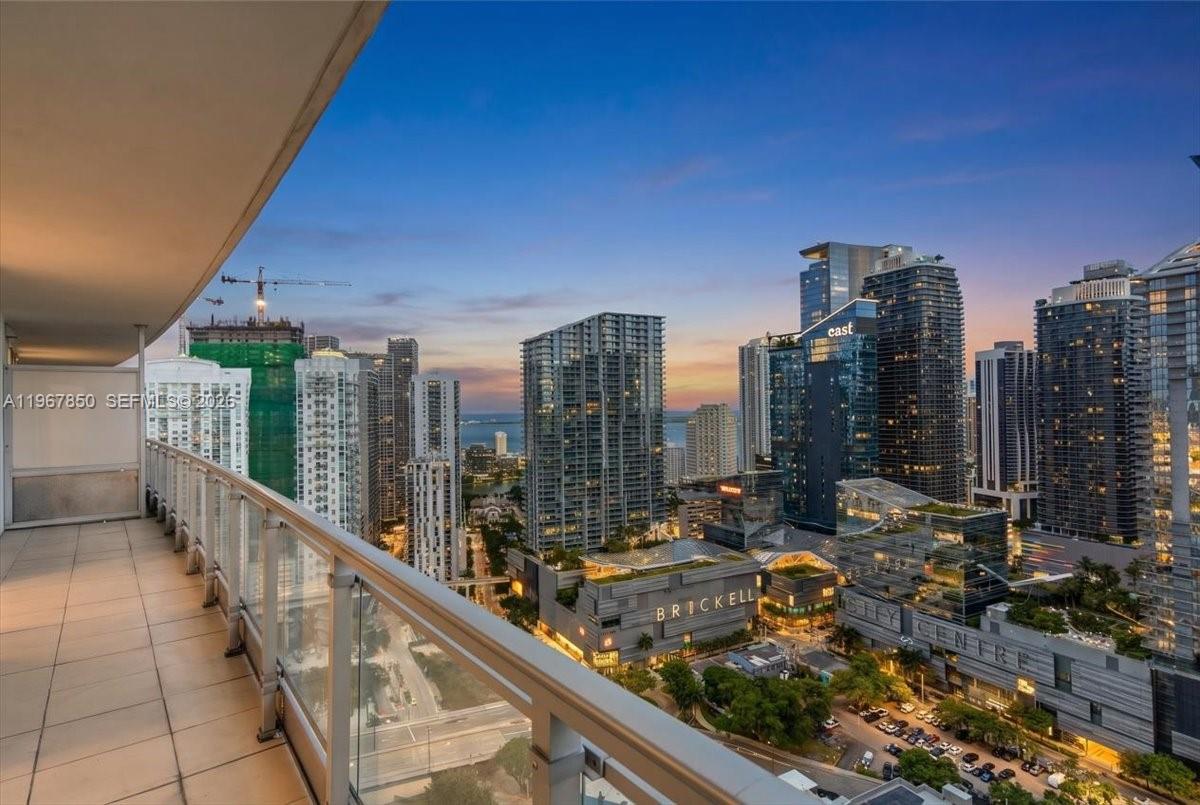 92 Southwest 3rd Street, Unit 3804 Miami, FL 33130 - Photo 1 of 36 a view of balcony with city