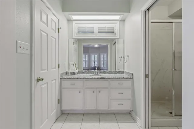 a view of an empty room