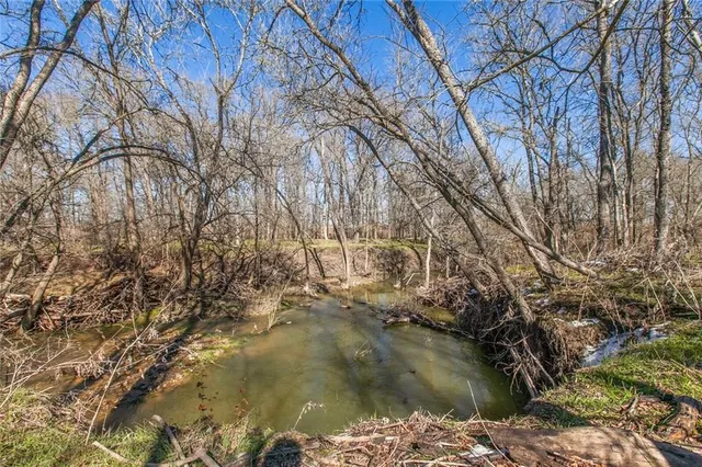 a view of a backyard of house