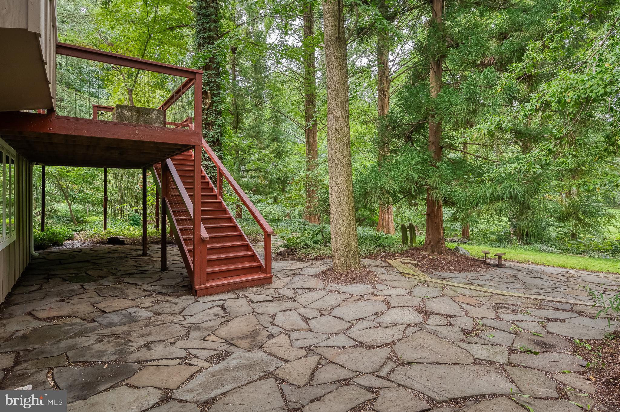 6010 Fork Woods Road Baldwin, MD 21013 - Photo 46 of 65 Beautiful stone patio leads to gardens